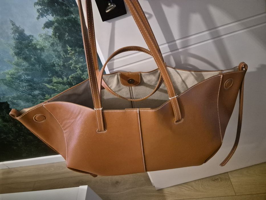 Torba shopper viral karmel duża