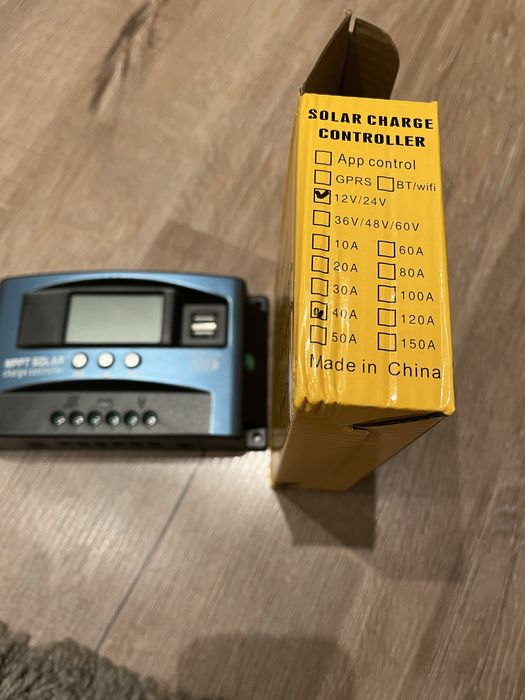Solar charge controller, Сонячний MPPT контроллер, 12/24 В, 40 А