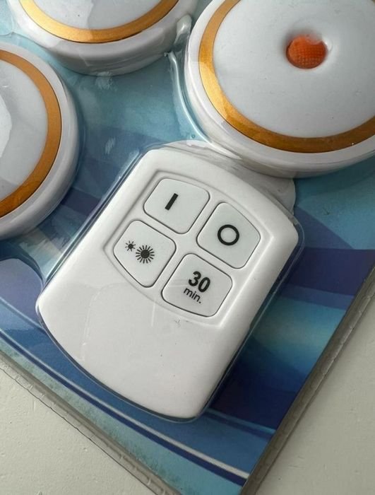 Лампи LED 3 шт. на пульті і батарейках з режимами Лед