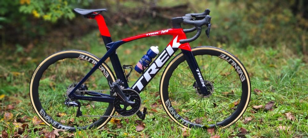 Trek Madone z przystawka czasowa 54 ceramic speed ultegra di2 Evanlite