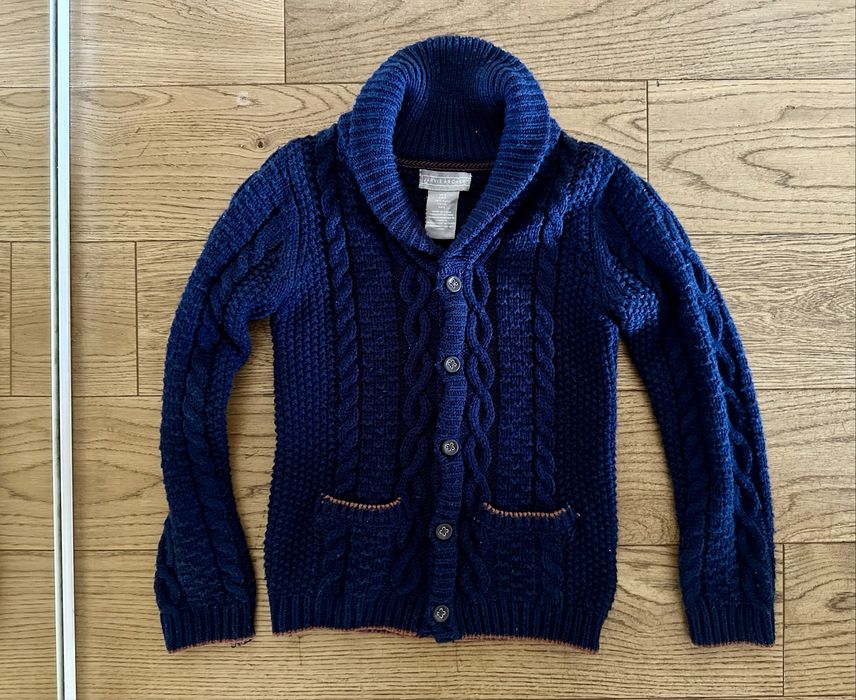 Miękki sweter rozpinany miły ciepły 110/116