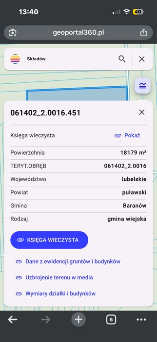 Działka rekreacyjna - Widok 2