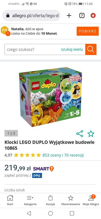 LEGO DUPLO 10865 Wyjątkowe Budowle