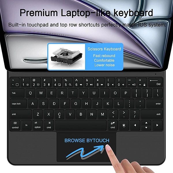 Tech-Protect Smartcase Magnetic + Keyboard Ipad Pro 12.9" 4 / 5 / 6 /
