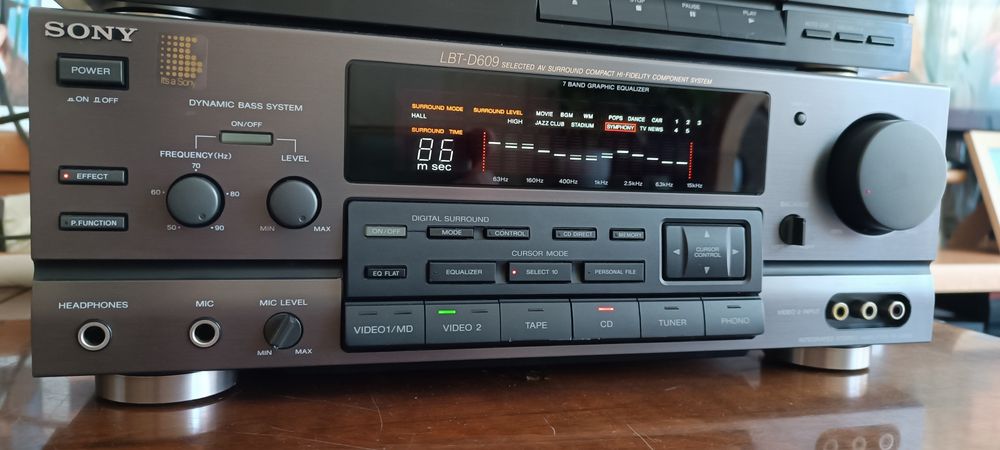 Sony TA-D609 MIDI wbudowany korektor equalizer