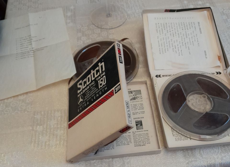 Bobines  7 polegadas para gravador