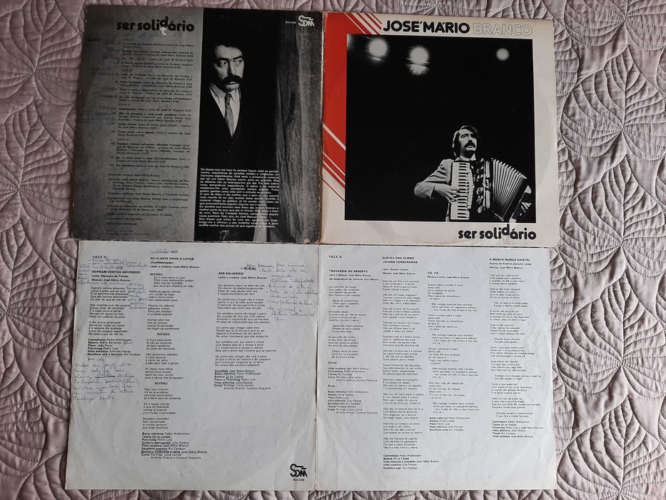 José Mário Branco - Ser Solidário - Portugal - 2 x Vinil LP