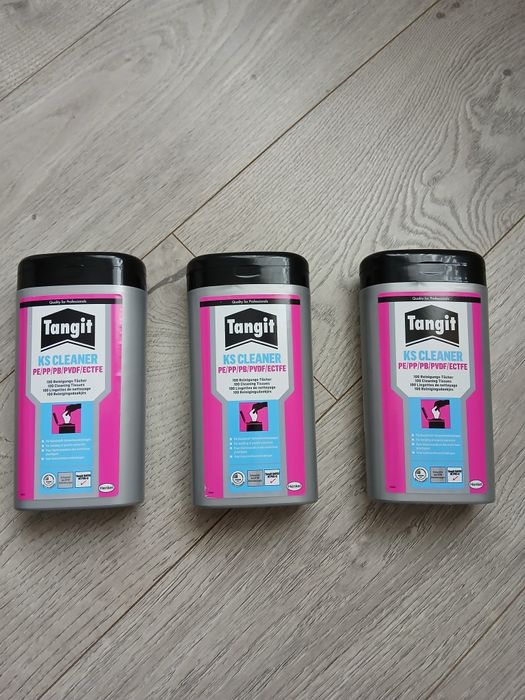 Chusteczki czyszczące do rur pe plastiku itp cena za 3 opakowania !!!