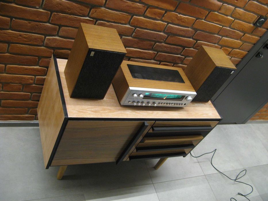 Amplituner ELIZABETH 203 UNITRA (1976r.) z kolumnami VINTAGE PRL