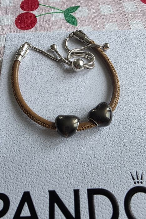 Charms charmsy do bransoletki Pandora serce z czarną emalią serca