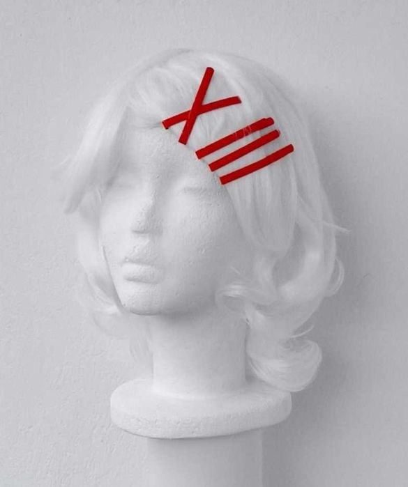 Juuzou Tokyo Ghoul Juzo biała peruka + spinki cosplay biały wig