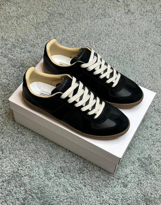 Кроссовки maison margiela replica black gum indigo blue