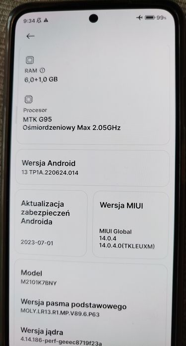 redmi note 10s, jak nowy, nfc