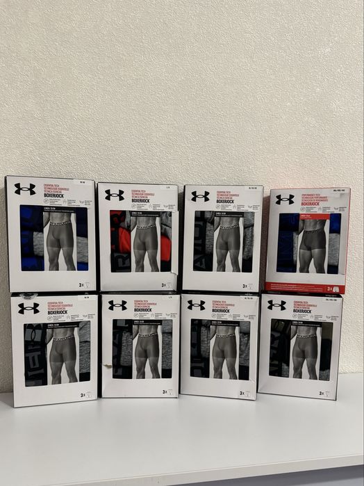 GAP, Calvin Klein, Puma, Under Armour, New Balance — чоловічі труси