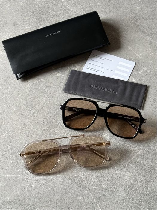 Сонцезахисні окуляри Saint Laurent SL545 солнцезащитные очки сен лоран авіатор авиатор бежеві