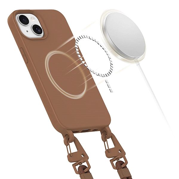 Tech-Protect Magnecklace Magsafe Iphone 14 Chocolate Brown