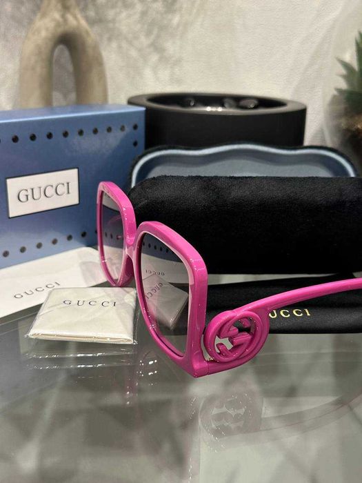 Окуляри Gucci GG1326S 004 Рожеві 58мм | Очки Гуччи розовые женские