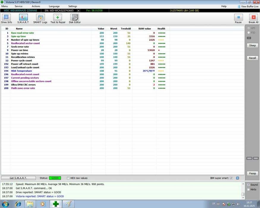 HDD 3,5" Sata жорсткі диски Hitachi,WD,Seagate 80/160/300