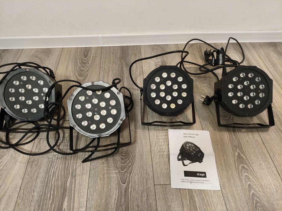 Oświetlenie LED Par 18 wraz z pokrowcem