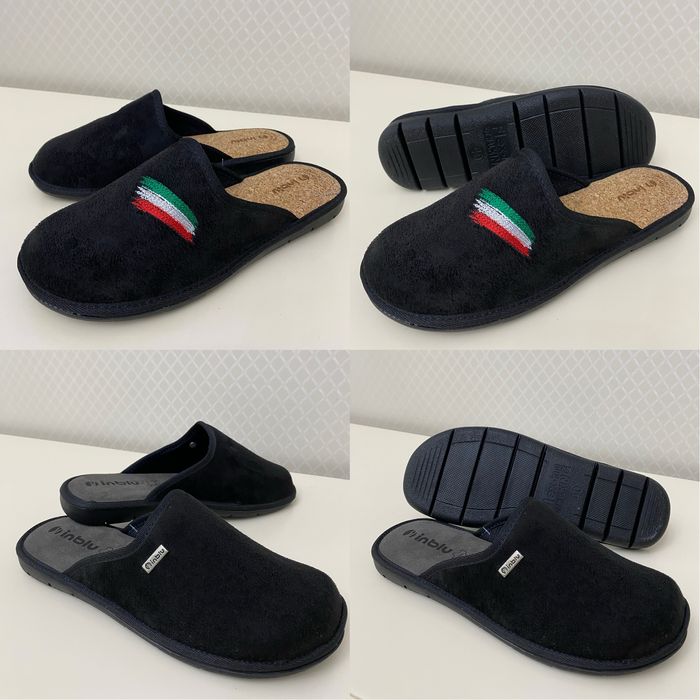 Чоловічі тапочки Inbli,замшева та коркова устілка.40-46