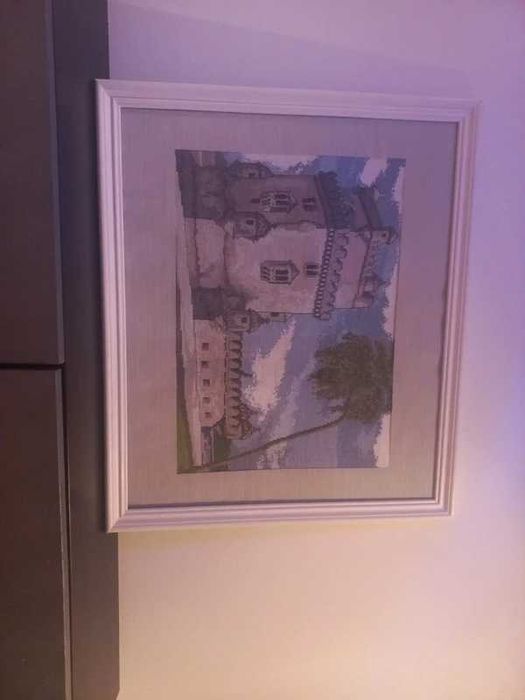 Cross-Stitch Embroidery Picture of the Belém Tower