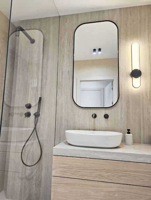 Kinkiet lampa led czarna