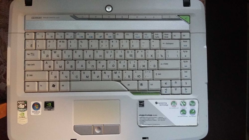 Acer Aspire 5520G (не працює) цілий або запчастини