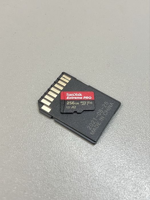 SanDisc Extreme PRO 256GB + Adapter