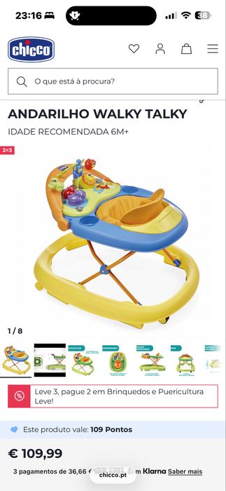 Andarilho Walky Talky - CHICCO