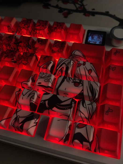 Механічна клавіатура кастомні аніме кейкапи | Custom anime keyboard