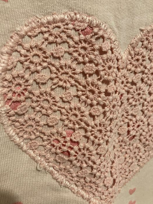 bluza z serduszkiem dla dziewczynki