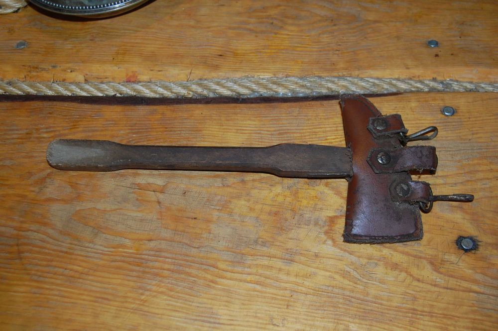 Stary toporek strażacki miniaturka unikat zabytek