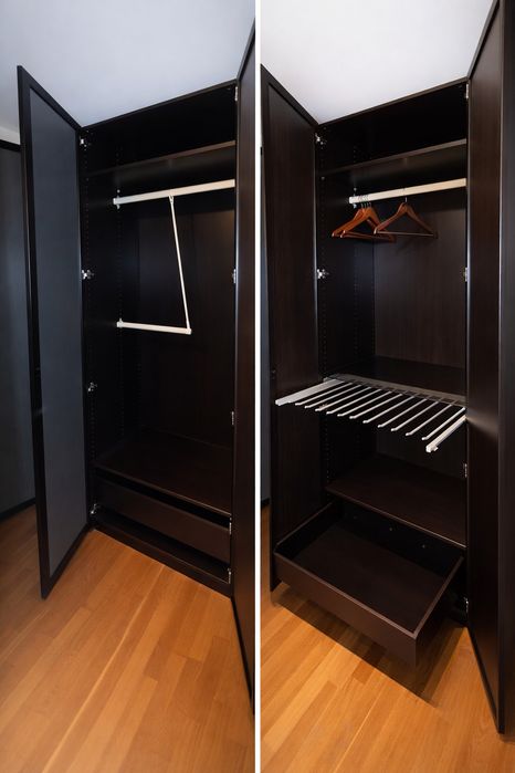 Dwie szafy Ikea pax ciemne 236x100x60