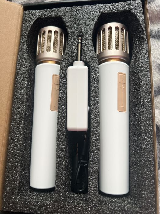 Бездротові караоке мікрофони 2 шт + ресивер “Wireless Microphone”