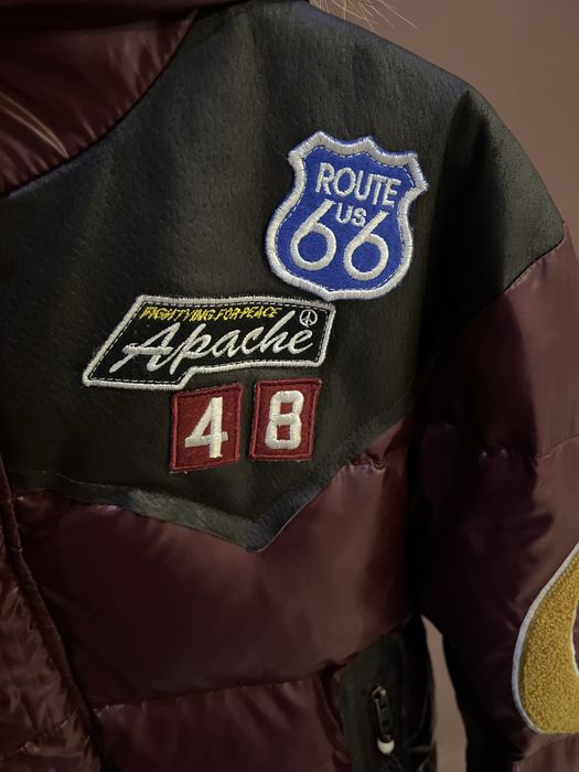 Geronimo down jacket with fur