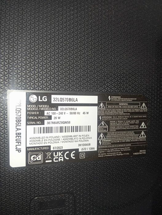 TV LG de 32 polegadas