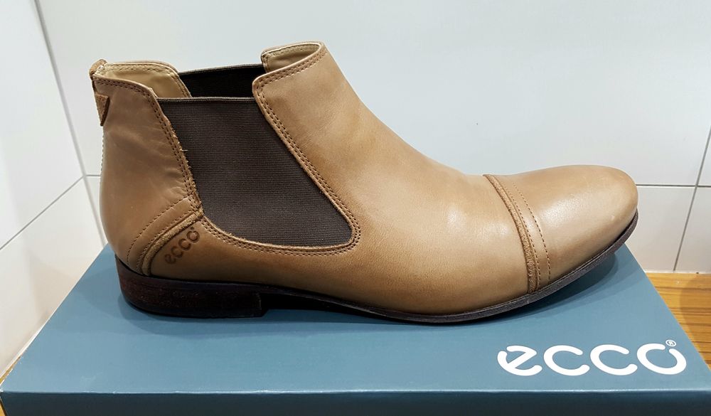 Sztyblety męskie Ecco rozm.45 skórzana podeszwa, stan bdb