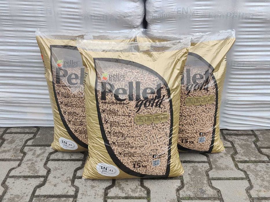 Promocja Bierutów Oryginalny Pellet GOLD Certyfikowany ENplus A1  Dostawa Gratis