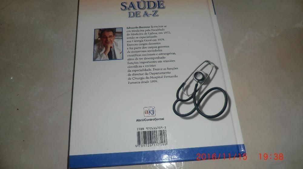 Livros sobre a saúde.