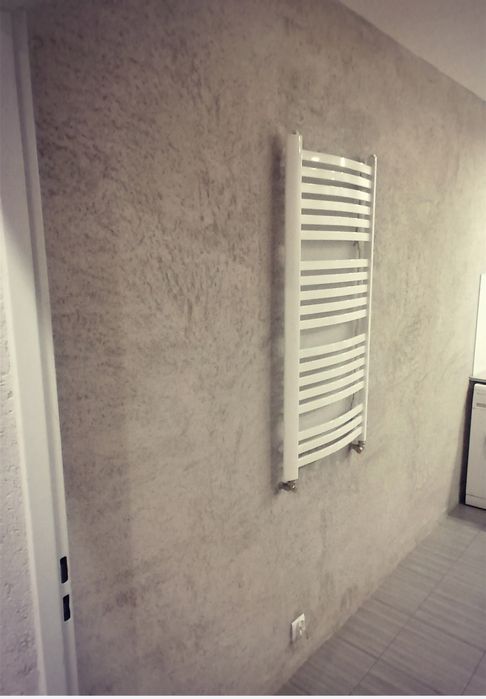 Beton tynk, imitacja płyt.