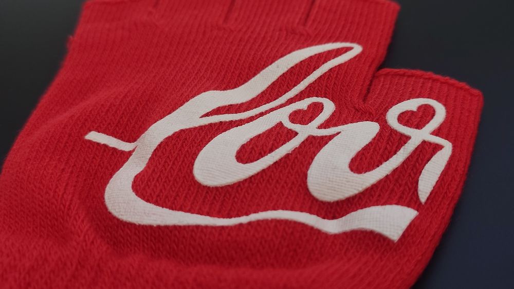 Rękawiczki Coca-Cola kokor czerwony bez palców