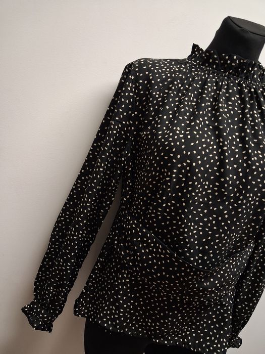 Sinsay bluzka koszula damska elegancka w groszki M