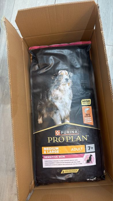 Ração Purina Pro Plan Medium & Large Adult 7+ Sensitive Skin 14kg