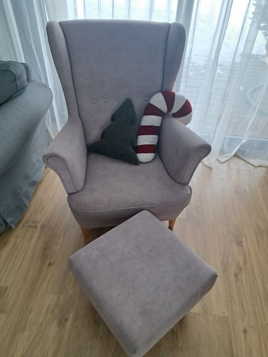 Fotel Uszak+pufa
