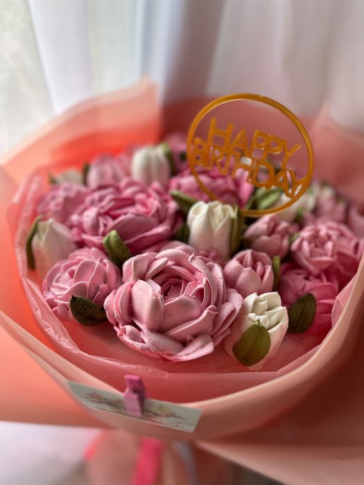 Подарунок на 8 березня, зефирный букет, зефір, зефир, зефірні квіти