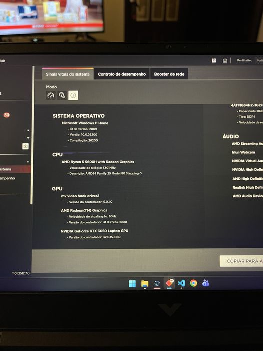 Portatil Gamer HP Victus
