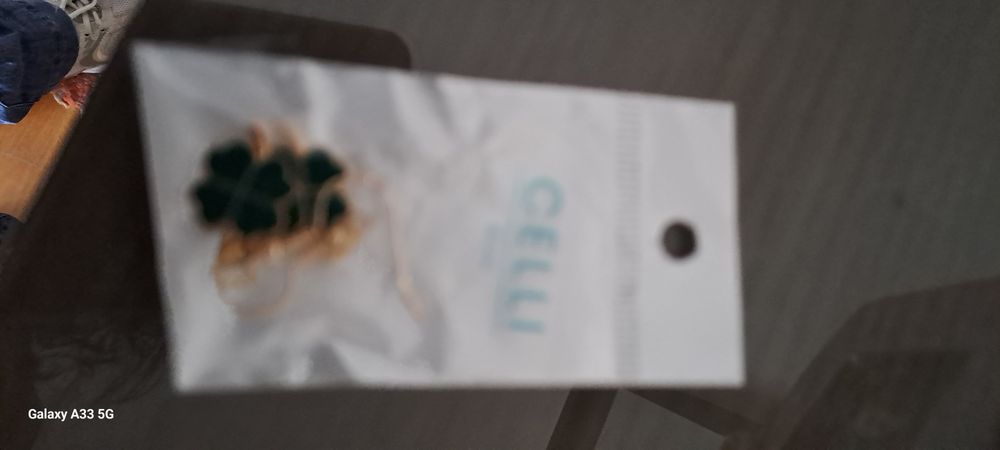 Peças de bijuteria caixa e brincos