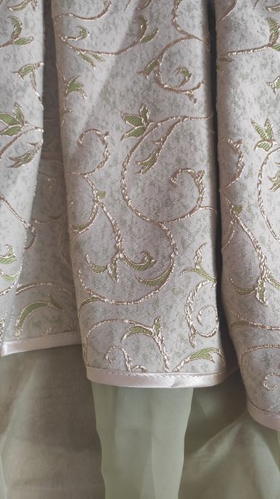 Штори оливкові кімната зал