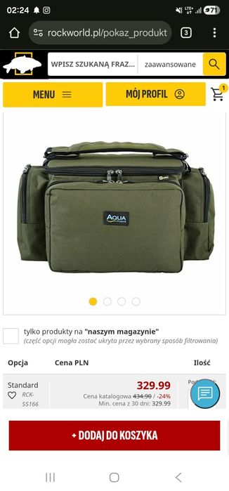 Okazja 2 torby Aqua Products -ridgemonkey  nash fox