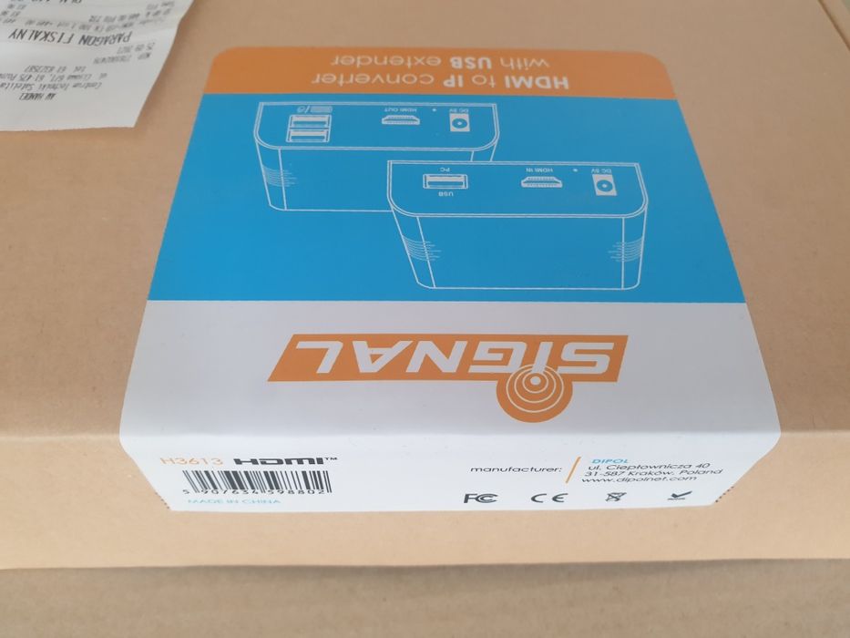 Przedłużacz HDMI to IP(LAN RJ45) z USB SIGNAL Expander HDMI+USB-EX-100